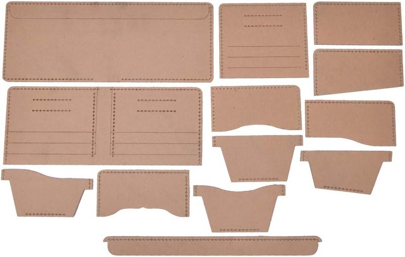 Yinhing Transparent Acrylic Handcrafted Wallet Pattern Template Leather Purse Cutting Ratio with High Light Transmittance Ideal for Term Use - Image 3