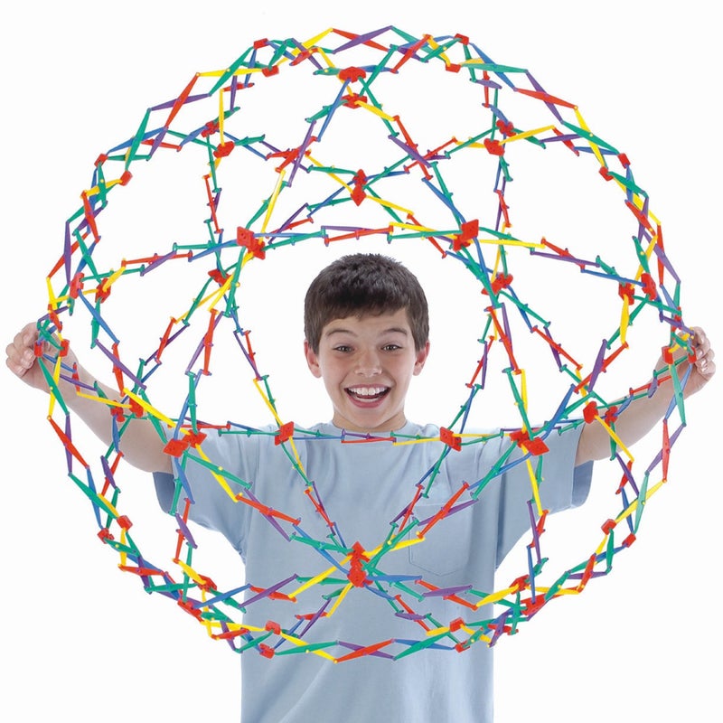 Hoberman Original Hoberman Sphere Plastic Expandable Toy, Rainbow - Image 5
