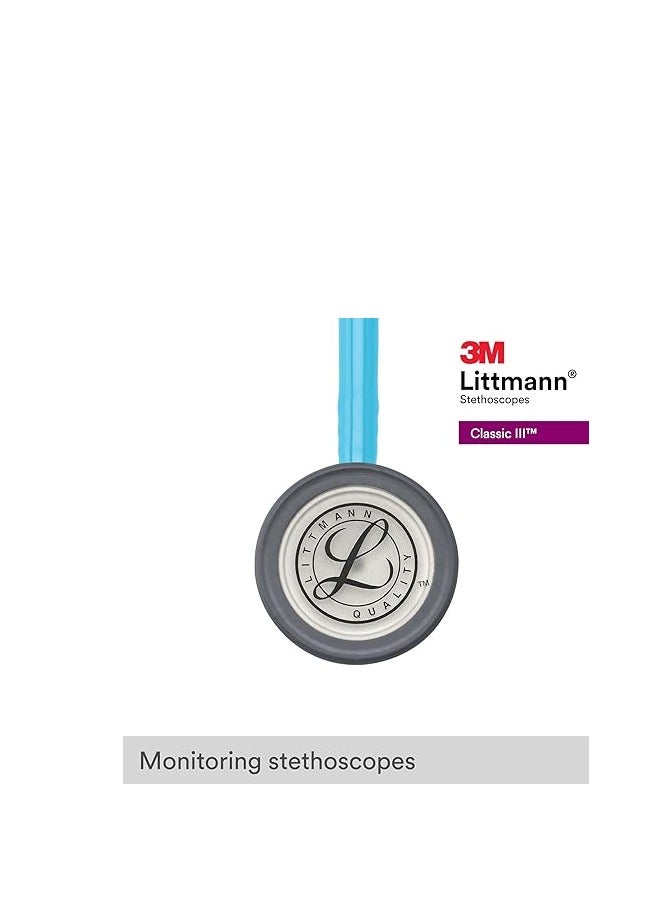 Littmann 3M Littmann Classic III Stethoscope, Turquoise Tube 27, inch, 5835  - Image 2