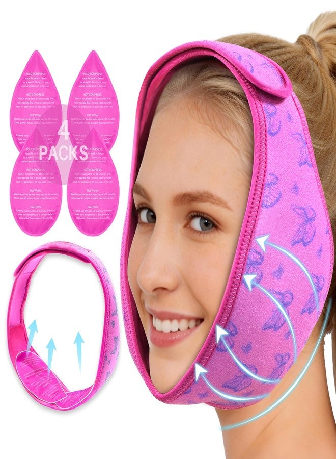 CONBELLA Wisdom Teeth Ice Pack Head Wrap for Pain Relief - Cold Hot Therapy for Face, Jaw & Oral Surgery with 4 Gel Packs, TMJ, Tooth Extraction, Tonsillectomy Recovery - Image 1