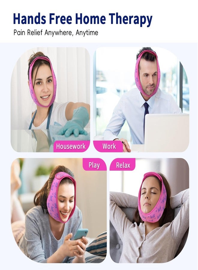 CONBELLA Wisdom Teeth Ice Pack Head Wrap for Pain Relief - Cold Hot Therapy for Face, Jaw & Oral Surgery with 4 Gel Packs, TMJ, Tooth Extraction, Tonsillectomy Recovery - Image 5