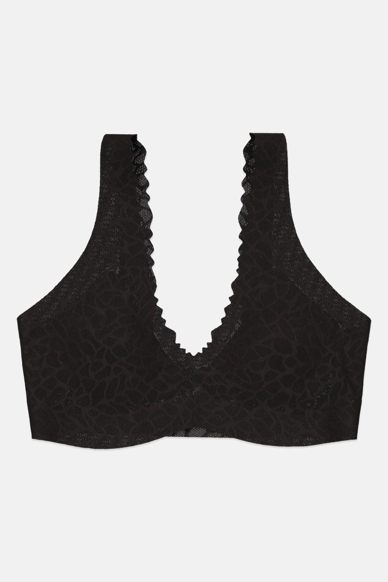 sloggi حمالة صدر نسائية مبطنة بدون إحساس، سوداء - Image 1