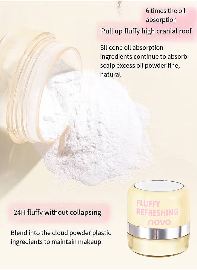 Flutty Refreshing Hair Styling Powder, Oil-Control Easy To Apply Lightweight Texturizing Matte Finish Strong Hold Hair Volume Powder, Create Natural Look For Unisex