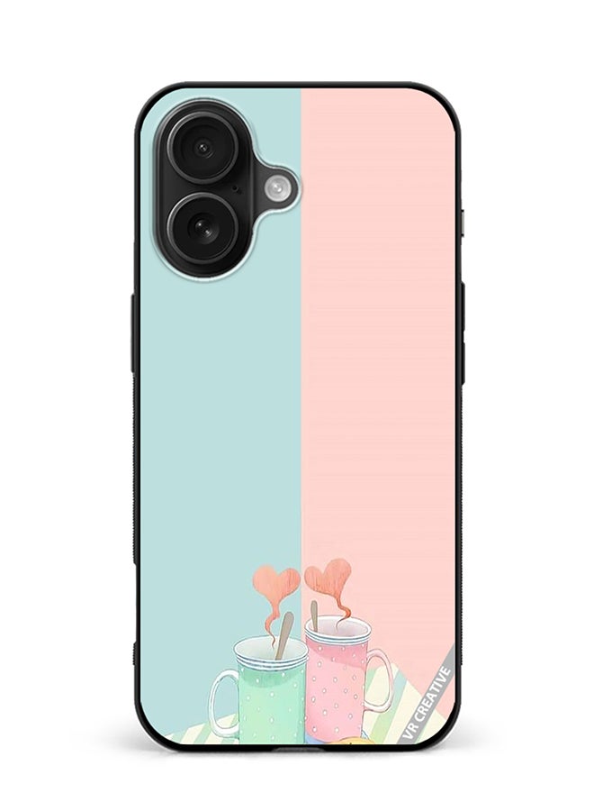Protective Case Cover For Apple iPhone 16 Plus Coffee With Love Design Multicolour