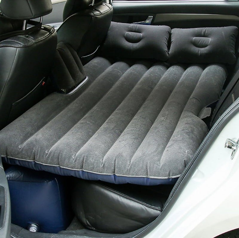 3 Piece Air Mattress Car Inflatable Bed (Black)