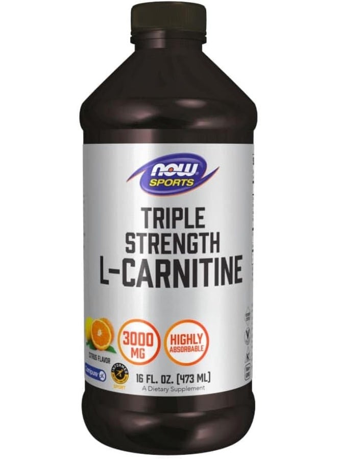 Now Foods L Carnitine 3000mg Citrus Flavor, 16 Ounce - Image 2