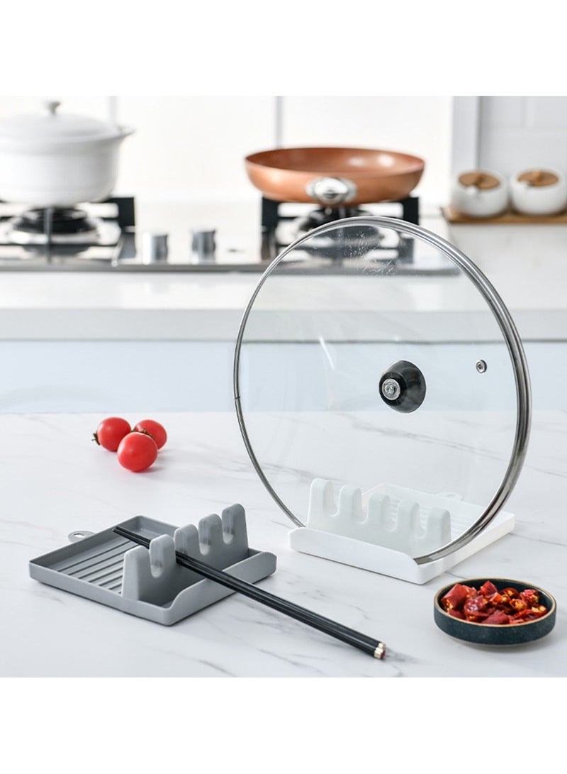 حامل غطاء البان يدعم ملعقات غطاء الوعاء يبقى مقعد مقعد للمطبخ أدوات الراحة أدوات الملحقات مطبخ منظم - Image 1