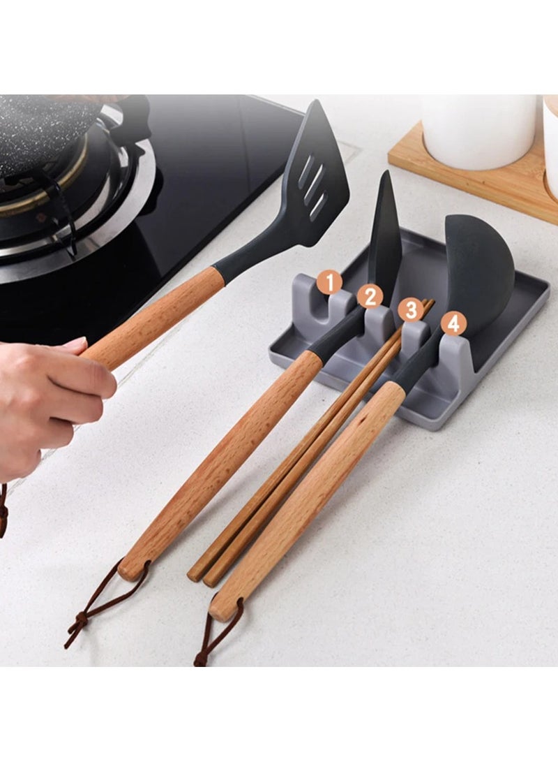 حامل غطاء البان يدعم ملعقات غطاء الوعاء يبقى مقعد مقعد للمطبخ أدوات الراحة أدوات الملحقات مطبخ منظم - Image 4