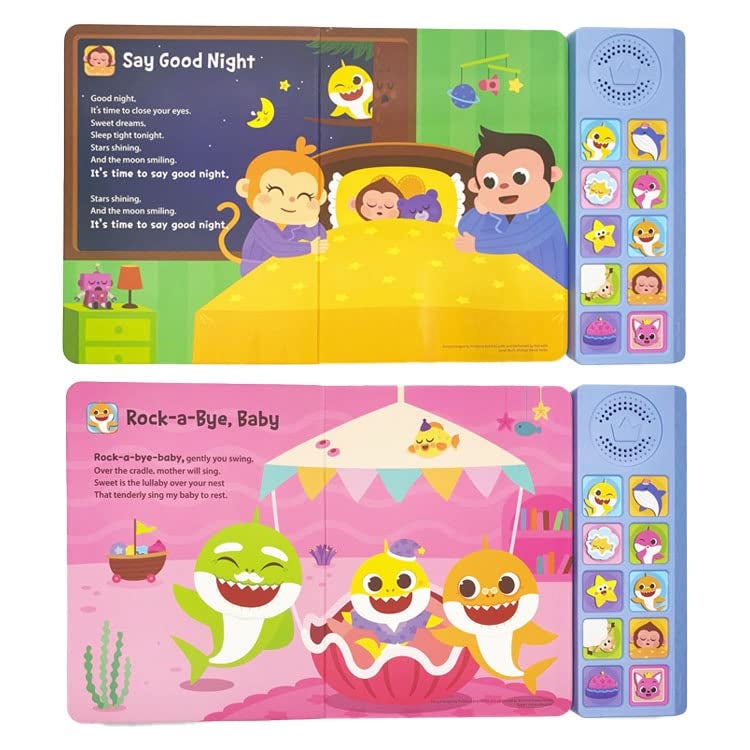 Pinkfong Baby Shark Bedtime Songs 10 Button Sound Book | Baby Shark Toys | Learning & Education Toys | Interactive Baby Books for Toddlers 1-3 | Gifts for Boys & Girls - Image 4