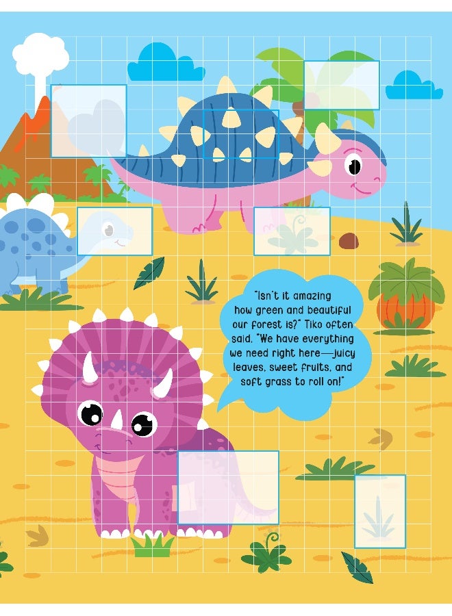 Dreamland كتاب نشاط ملصقات البيكسل: تيكو والديناصور المفقود T-Rex – أكثر من 1,400 ملصق للأطفال من عمر 4 سنوات فما فوق | مغامرة الديناصورات مع فن البيكسل - Image 4