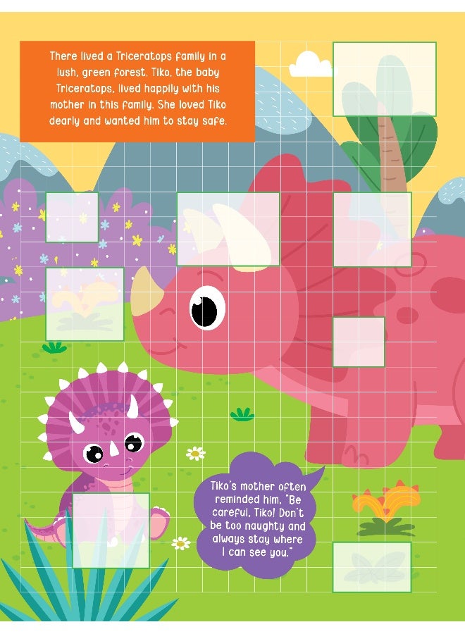 Dreamland كتاب نشاط ملصقات البيكسل: تيكو والديناصور المفقود T-Rex – أكثر من 1,400 ملصق للأطفال من عمر 4 سنوات فما فوق | مغامرة الديناصورات مع فن البيكسل - Image 2