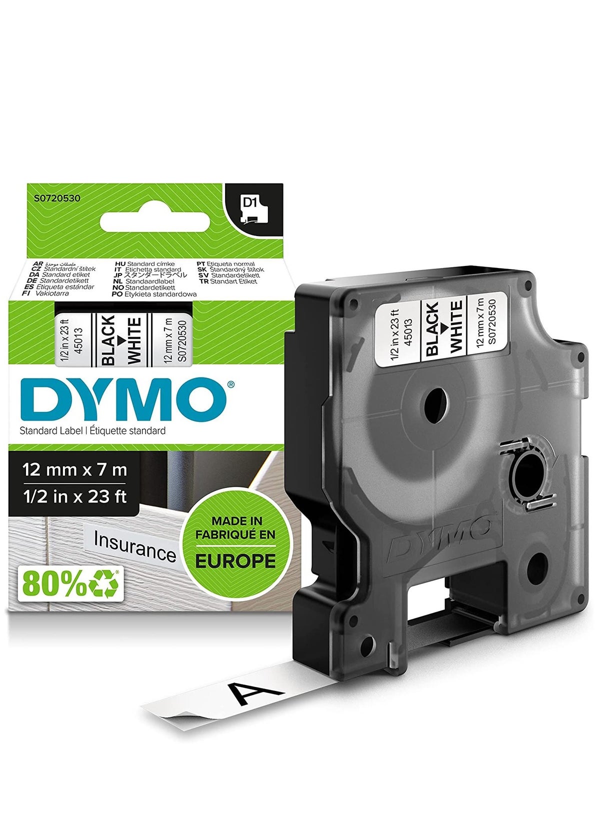 Dymo Dymo D1 Labelling Tape On 45013 7 M Z2F3ADDCD408877B4FA7FZ