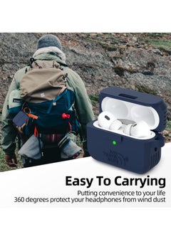 Generic Durable Headphone Protective Case for AirPods Pro 2nd and 1st Generation, Military Grade Design, Perfect Fit for Apple AirPods Pro 2022 and 2019 Charging Case in Navy Blue  - Image 5