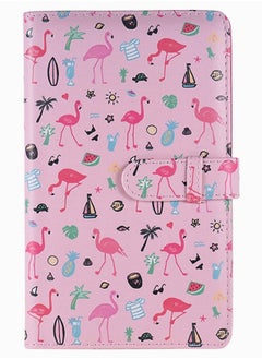 KASTWAVE Mini Photo Album, KASTWAVE 96 Pockets PU Leather Flamingo Pattern Polaroid Photo Album, Mini Photo Book for Fujifilm Instax Mini 9 8 7s 70 25 50s 90 Films Photo Camera Paper for Credit Card  - Image 1