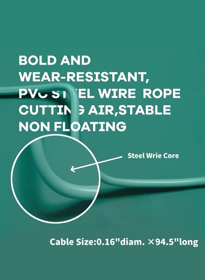 شيبشيب حبل قفز عالي السرعة - حبل القفز بمحور فولاذي - مناسب لمعدات تدريب التحمل للملاكمة وفنون القتال المختلطة، أو ببساطة للحفاظ على الصحة - قابل للتعديل للنساء. - Image 4