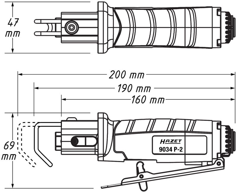 HAZET Jigsaw 9034P-2 I Including 3 Saw Blades, 1 Reciprocating Saw Blade, 5 Files and 1 Allen Key I Handy Tool, Suitable for Small Sawing Radii - Image 3