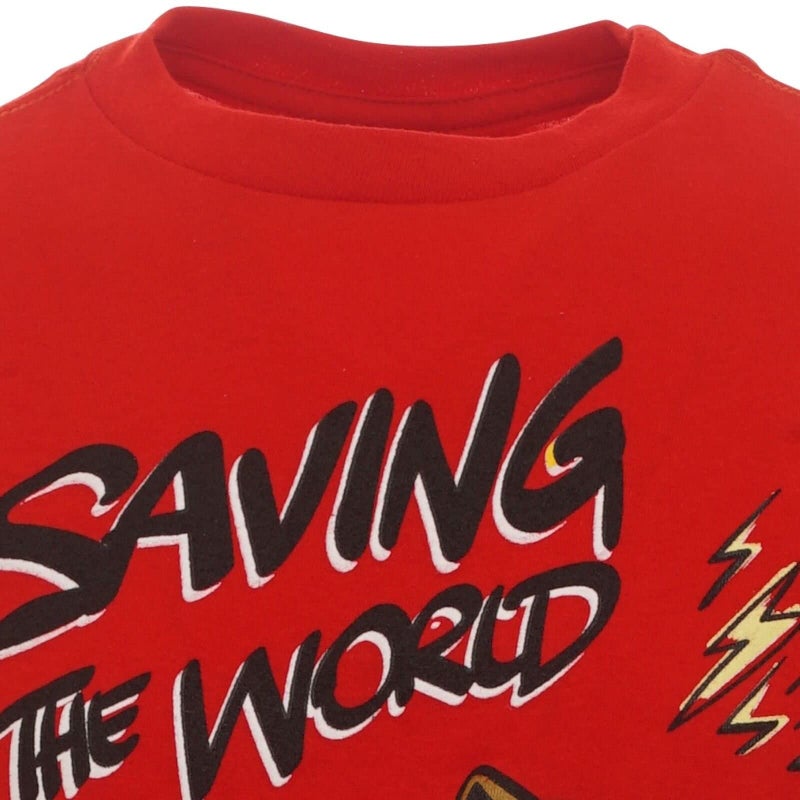 MARVEL تي شيرتات مارفل أفنجرز للأطفال الأولاد - عبوة 3 قطع - رمادي/أسود/أحمر 4T - Image 5