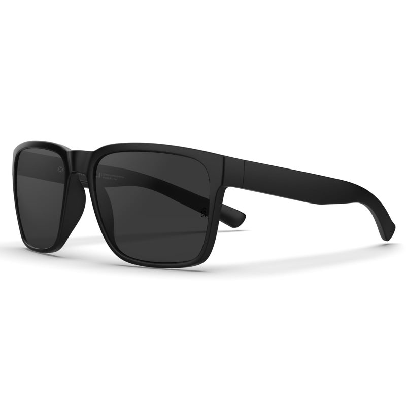 MAXJULI XL Z87 Sunglasses for Big Wide Heads Men TR90 Ultralight UV400 Protection Sun Glasses (Black/Grey) Z8244 - Image 1