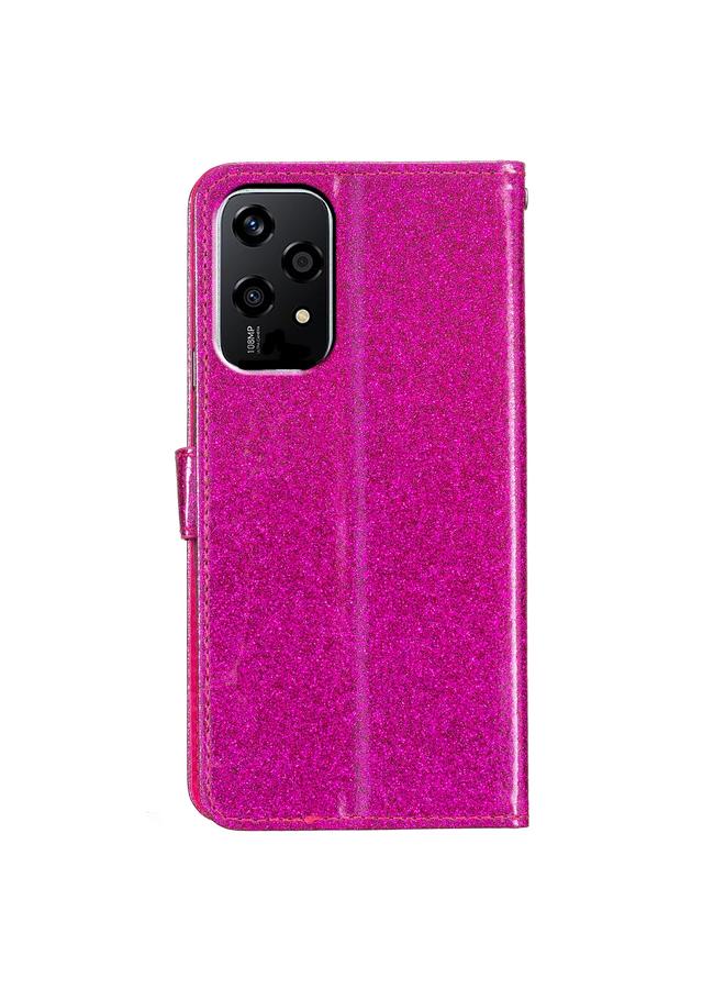 اس-توب جراب هاتف Honor 200 Lite Global من الجلد اللامع القابل للطي - Image 3