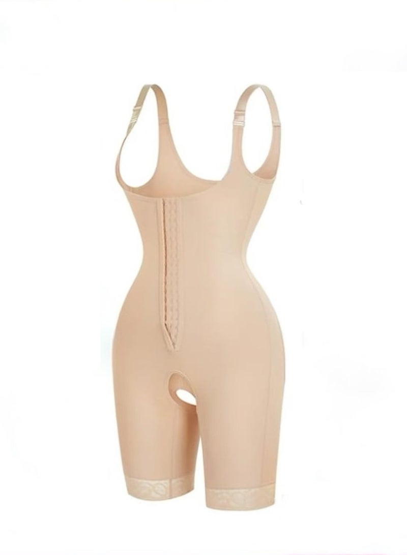 Generic Open Back Compression Garment, Body Sculpting with Four Front Hooks for Control and Compression After Birth and Other Occasions-L  - Image 1