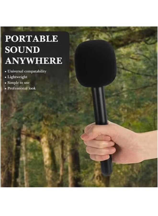 Interview 3-in-1 Dual Wireless Microphone System – Noise-Canceling Lavalier Mic Kit with 2 Transmitters & 1 Receiver | Clear Audio for Smartphones, Cameras, Tablets & Laptops | 8H Battery Life | Plug & Play Mic for Vlogging, YouTube, Podcasts & Interviews – Black