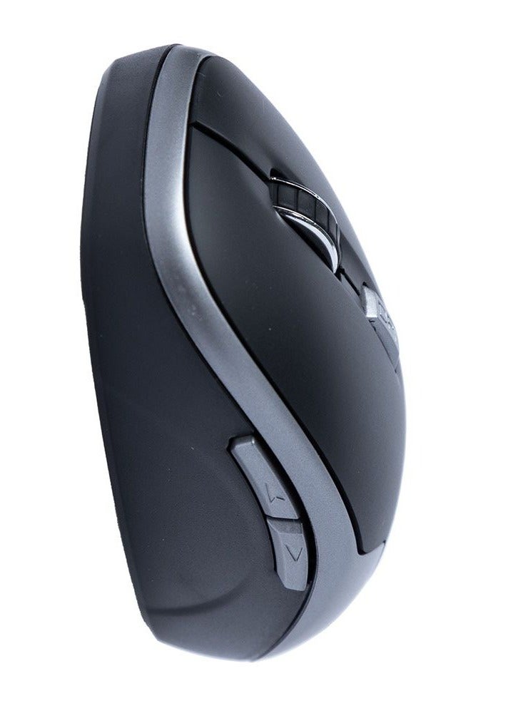 L'AVVENTO (MO34S) 2.4 GHz Wireless Mouse - Black*Silver - Image 2