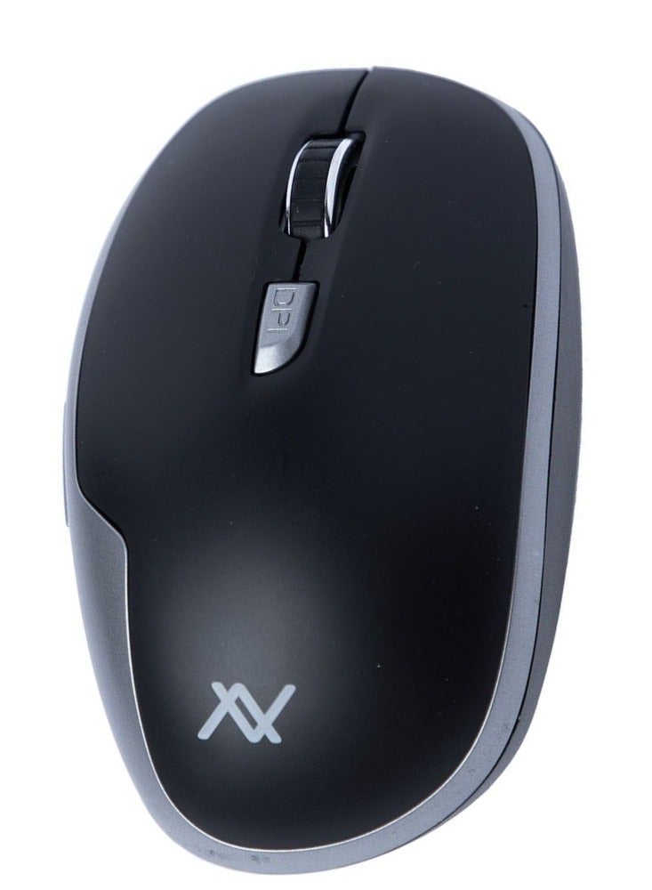 L'AVVENTO (MO34S) 2.4 GHz Wireless Mouse - Black*Silver - Image 3