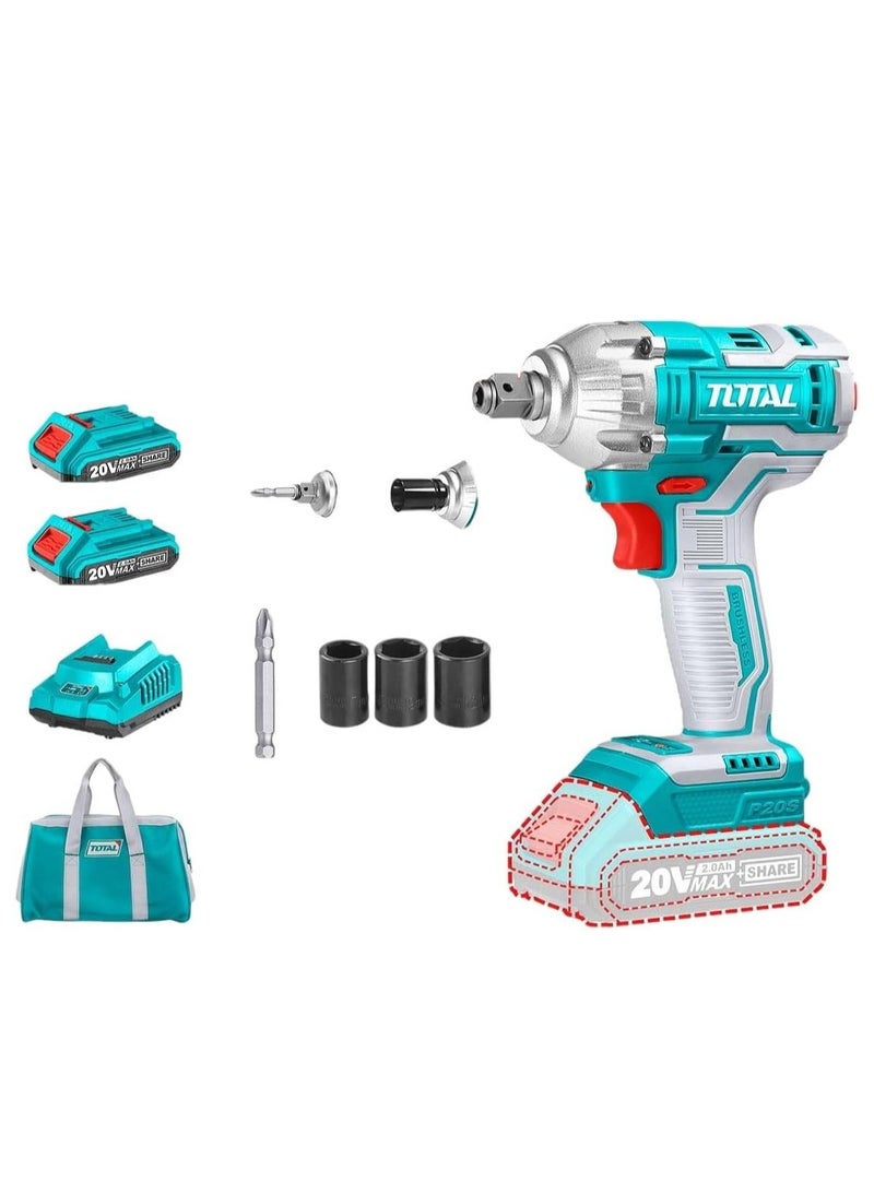 TOTAL 1/2 and 1/4 inch battery drill - TIWLI20208 - Total - Image 2