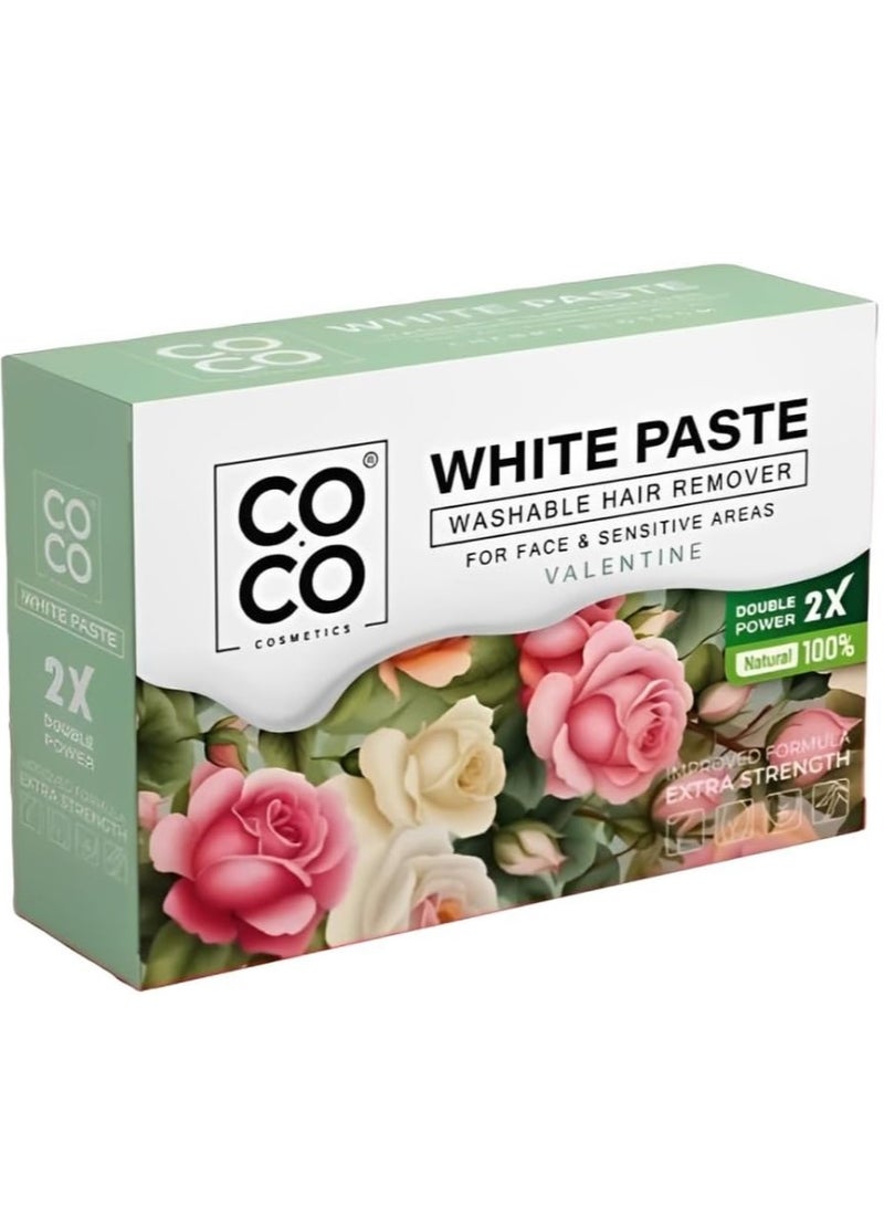 Coco Valentine White Paste for Body and Facial Hair Removal 100g - Image 1