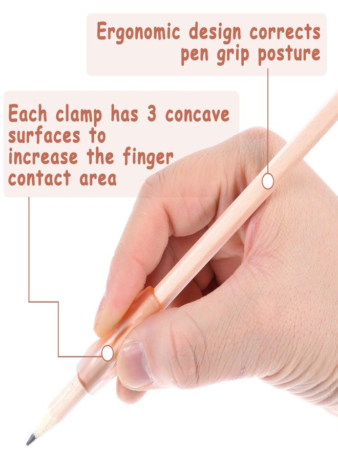 Styquenzer 8Pcs Silicone Pencil Grippers,Pencil Gripp for Handwriting Relieving Fingers Fatigue Writing Aid Pencil Holder Comfort Cushion Grip Pencil Grippers Flexable Soft Corrective Finger Tool for Most People - Image 3