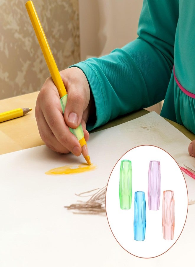 Styquenzer 8Pcs Silicone Pencil Grippers,Pencil Gripp for Handwriting Relieving Fingers Fatigue Writing Aid Pencil Holder Comfort Cushion Grip Pencil Grippers Flexable Soft Corrective Finger Tool for Most People - Image 4