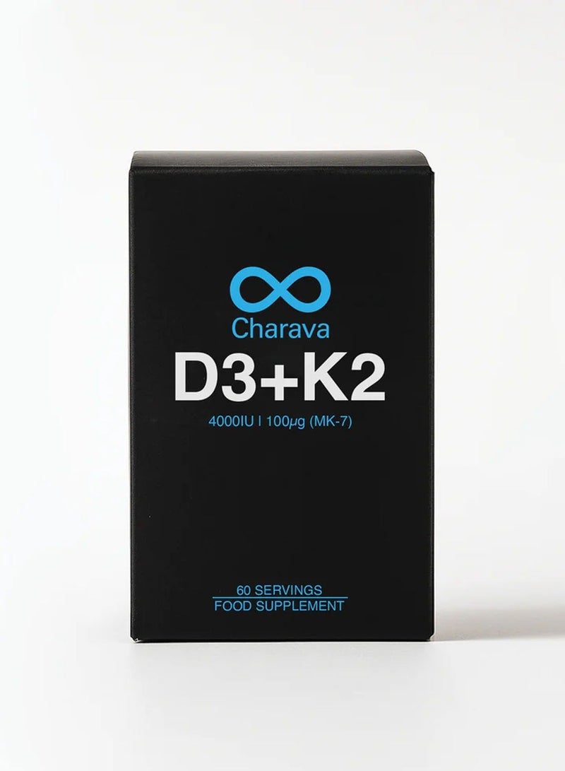 Charava Vitamin D3 4000 IU + K2 100µg - Image 2