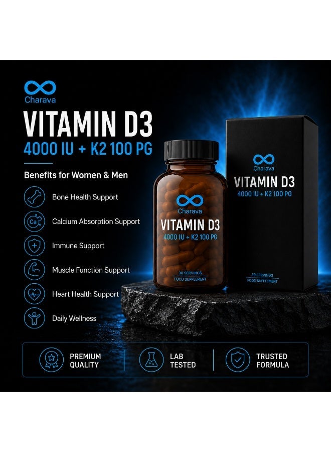 Charava Vitamin D3 4000 IU + K2 100µg - Image 5