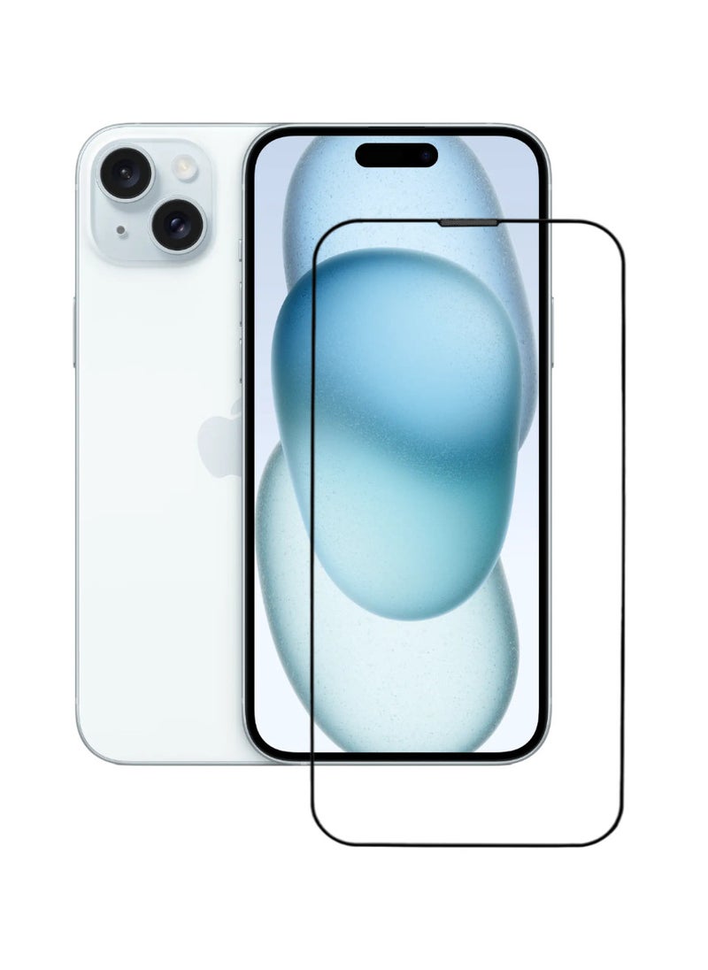 ACLIX Antistatic ESD Dustproof Premium Quality High Definition Tempered Glass Screen Protector Designed For  iPhone 15 Plus - Image 1