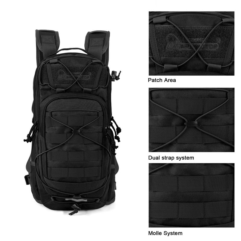 Mardingtop10L Small Tactical Molle Hydration Backpack,Cycling Backpack for Biking,Cycling and Running EDC Daypack - Image 4
