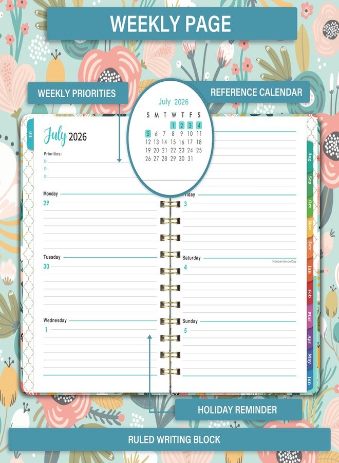 Coboll Planner 2026-2027 - Weekly Monthly Planner form July 2026 to June 2027, Academic Planner with Inner Pocket, Premium Paper, 6.4‘’ x 8.3‘’ - Image 4