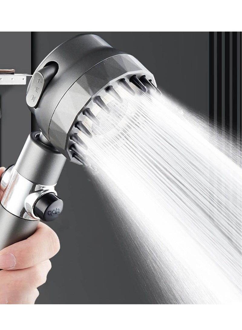 NEW High Pressure Shower Head with Scalp Massager & Shampoo Brush – 4-in-1 Detachable Set for Hair and Skin Care  - Image 1