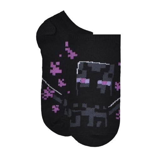 Minecraft Boys' No Show Sock, Dark, 9-11 - Image 4