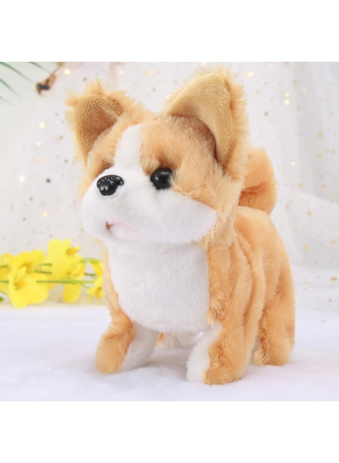 لعبة محاكاة الكلاب الكهربائية للمشي على شكل جرو يمكن أن تستدعي إلكترونيات قطيفة لا يمكنها إسقاط الفراء، يمكن للكلب تشغيل محاكاة الحيوانات الأليفة - اللون: Big Shiba Inu - المواصفات: بطارية قياسية مج - Image 1