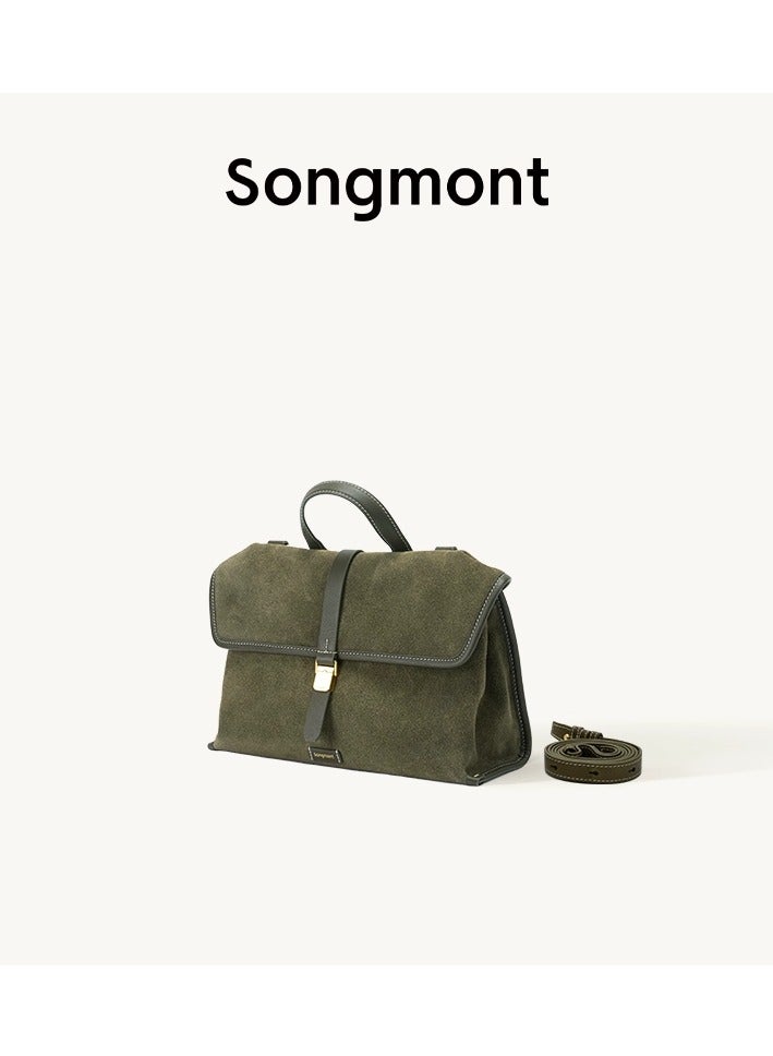 سونغمونت حقيبة سفر صغيرة من سلسلة سونغمونت سونغشانشينغ، حقيبة كتف من الجلد السويدي - Image 1