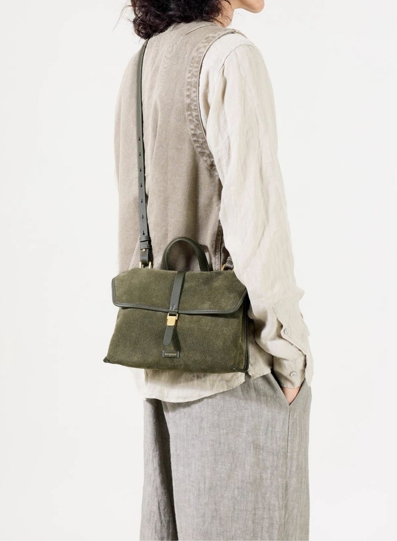 سونغمونت حقيبة سفر صغيرة من سلسلة سونغمونت سونغشانشينغ، حقيبة كتف من الجلد السويدي - Image 3