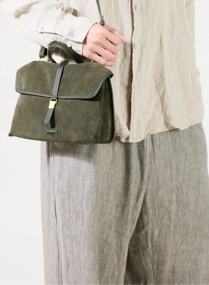 سونغمونت حقيبة سفر صغيرة من سلسلة سونغمونت سونغشانشينغ، حقيبة كتف من الجلد السويدي - Image 5