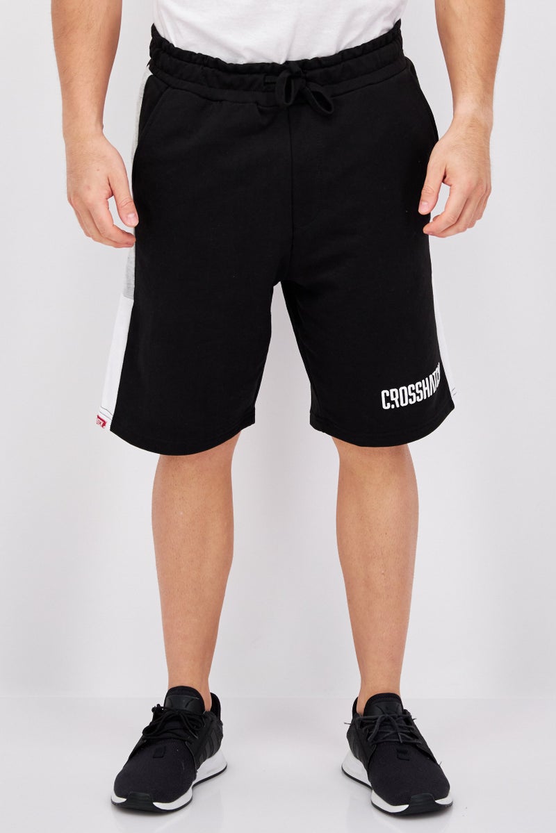 CROSSHATCH Men Sportswear Fit Plain Training Shorts, Black Combo - Image 1