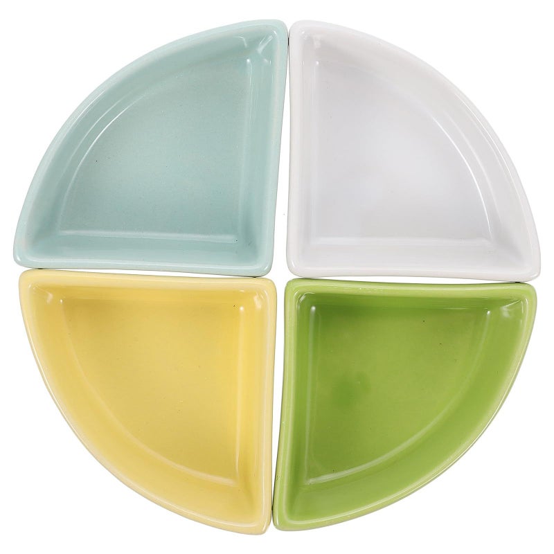 Ceramic Hamster Food Bowl 4pcs Small Animal Feeder Water Dish Anti Tip Tool for Guinea Pigs Squirrels White - Image 2