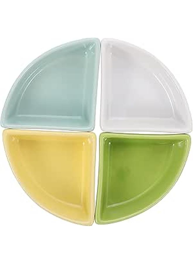 Ceramic Hamster Food Bowl 4pcs Small Animal Feeder Water Dish Anti Tip Tool for Guinea Pigs Squirrels White - Image 1