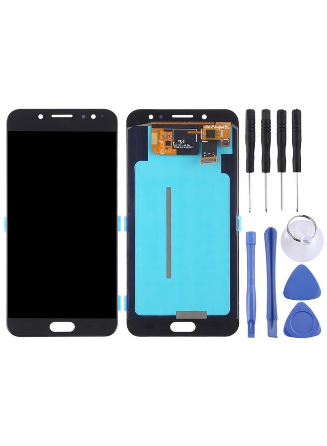 erorex Replacement OLED LCD Screen for Galaxy C8, C710F/DS, C7100 with Digitizer Full Assembly Black - Image 2