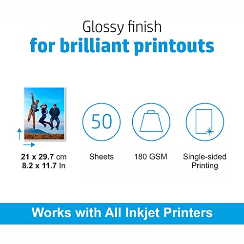 Oddy 180 GSM A4 Size Glossy Photo Paper – Water Proof, Instant Drying, Pack of 50 Sheets, Compatible with Inkjet Printer - Image 5
