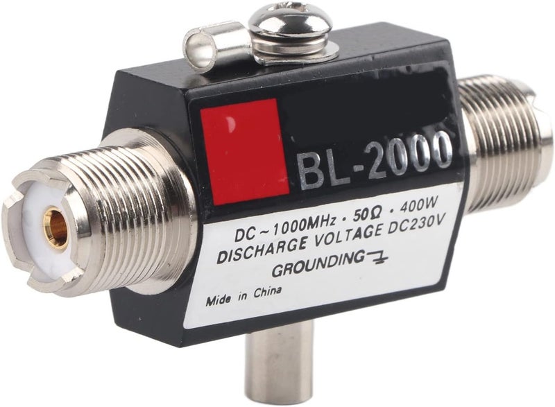 klarako CoaxialSurge Arrester, Comprehensive Protection CoaxialSurge Protector, BL-2000 PL259 Female to PL259 Female with Wide Bandwidth & Low Loss for Transceivers - Image 1