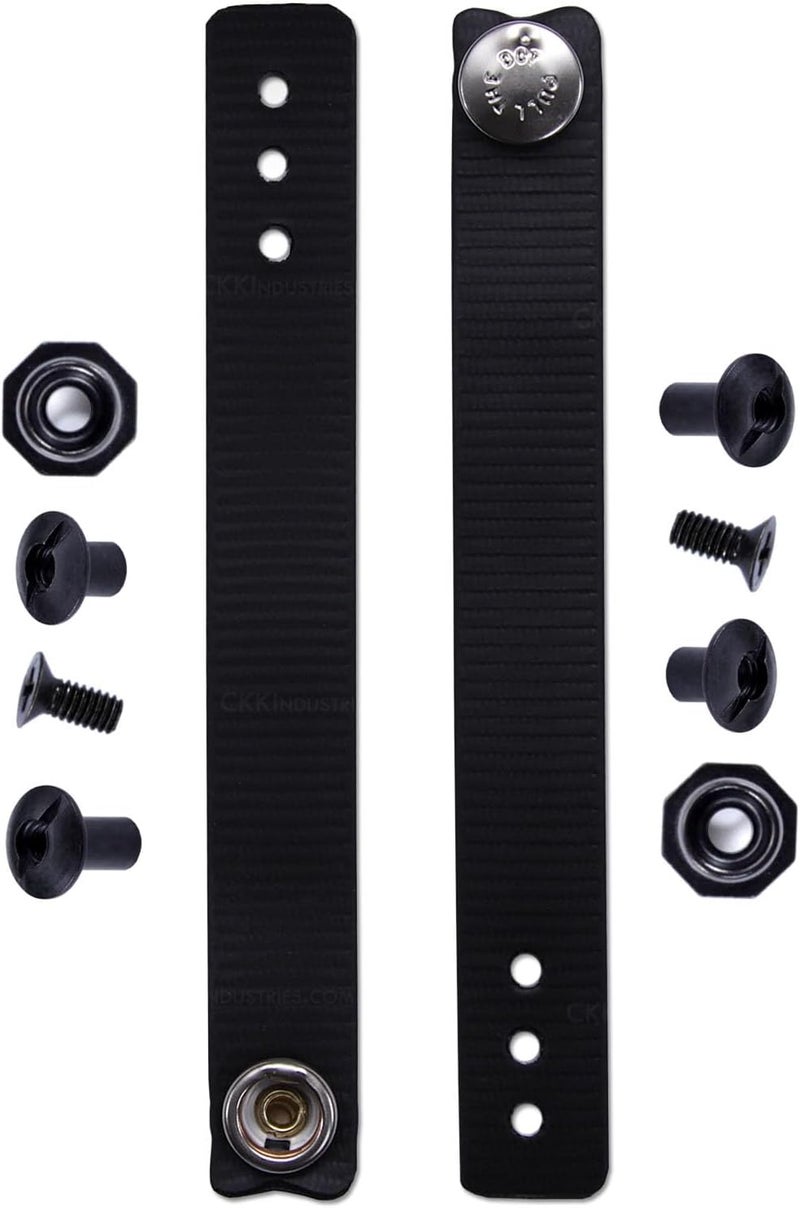 Holstex IWB Soft Belt Loops - w/Heavy Duty Rubberized Nylon Pull-The-Dot Security Snaps & Mounting Hardware - Holster Loops for IWB Carry - (Fit 1.25" to 2.00" Belts (Adjustable) - (Multi Colors) - Image 1