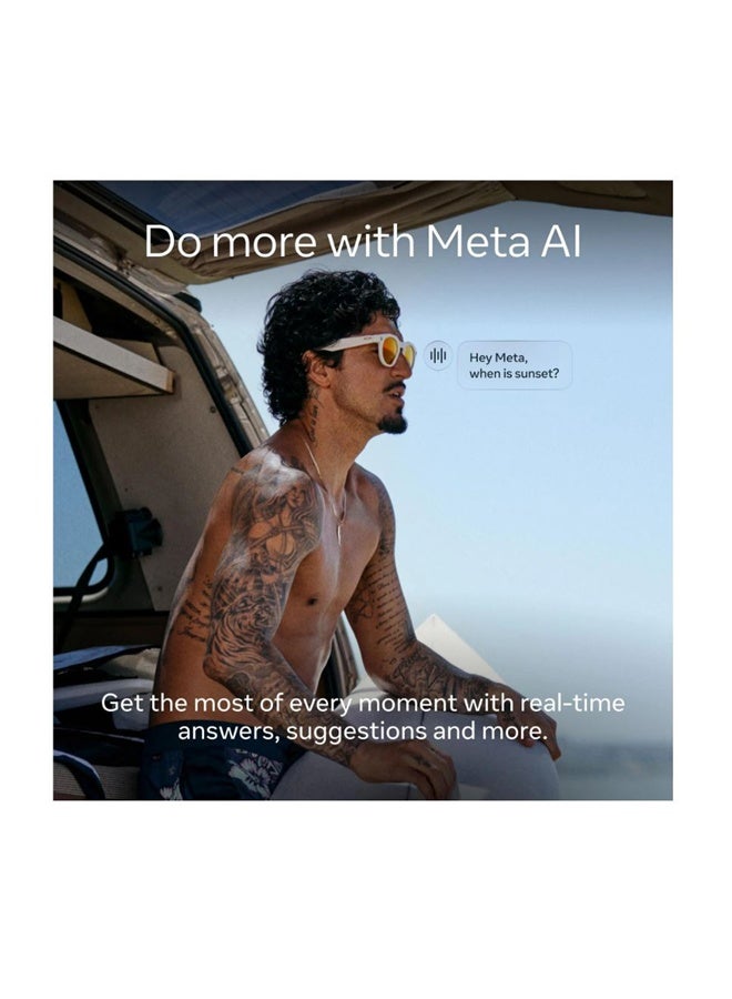 ميتا أوكلي | نظارات Ai إصدار محدود HSTN (عدسات Prizm 24K قطبية) - Image 4